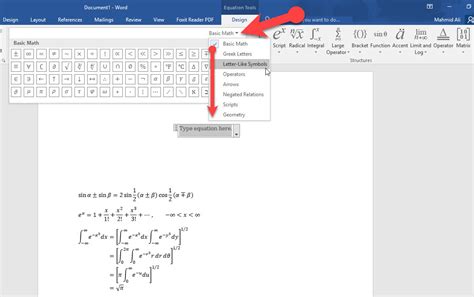 How to Type and Use Mathematical Equations in Word 2016 - wikigain