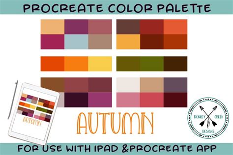 Procreate Color Palette|Autumn|Fall