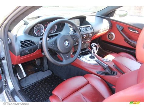 Indianapolis Red Interior 2008 BMW M6 Coupe Photo #71295303 | GTCarLot.com