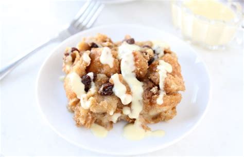 Bread Pudding with Vanilla Custard Sauce | Bread Pudding Recipe