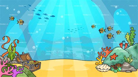 Underwater Background Cartoon Clipart - FriendlyStock