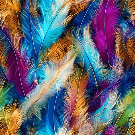 Beautiful Feathers 24k Polishing Animation Detailed Pastel Colors ...