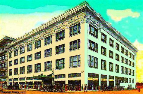 Higbee's Department Store In Cleveland Oh 1911 Painting by Dwight Goss - Fine Art America