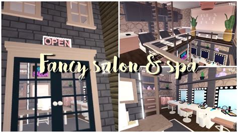 Fancy SALON & SPA - Bloxburg TOUR! - YouTube