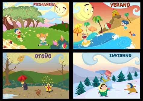 Estaciones del año para niños de primaria | Educapeques