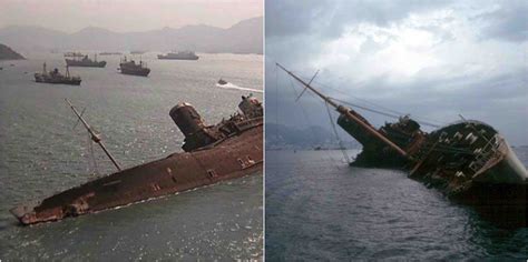 The wreckage of RMS Queen Elizabeth – Sadly remains in a Hong Kong Harbor | Rms queen elizabeth ...