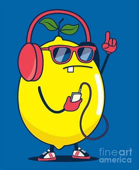 Cool Lemon Character Vector Design Poster by Braingraph | Lemon drawing, Graffiti characters ...