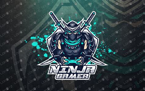 Gamer Ninja Mascot Logo Gamer Ninja eSports Logo Gaming Logo - Lobotz LTD