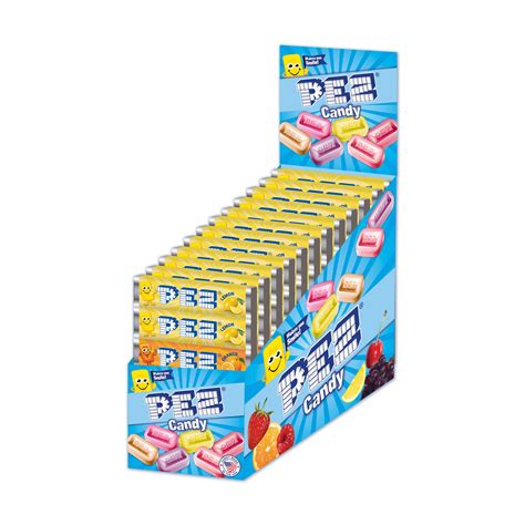 PEZ Candy 6-pack Assorted Fruit Candy Rolls, box of 12 packs - Walmart.com