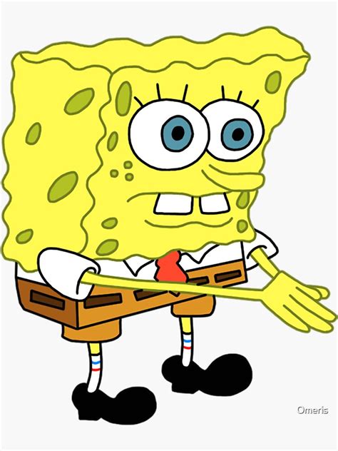 "Spongebob meme shocked" Sticker for Sale by Omeris | Redbubble