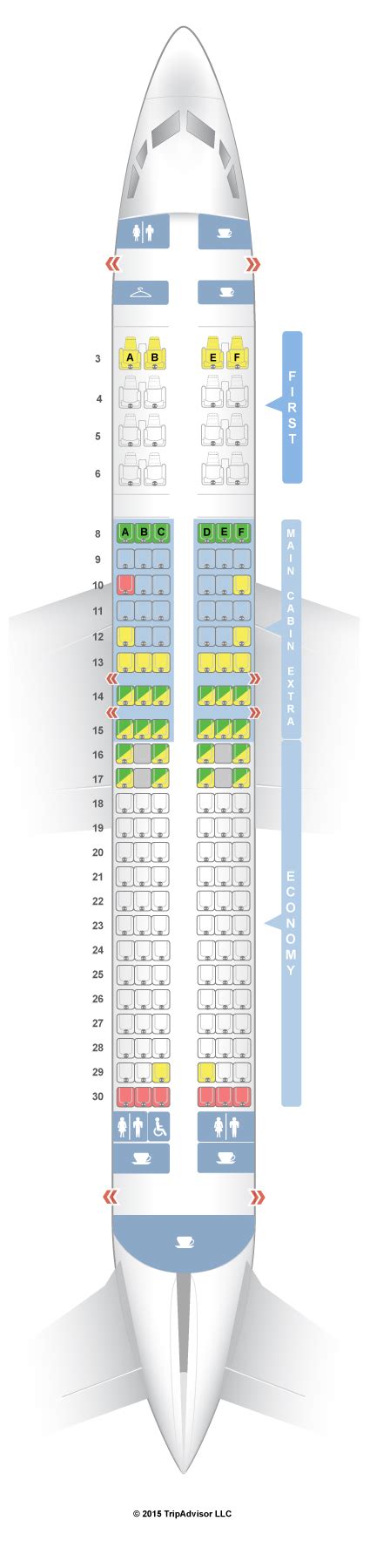 SeatGuru Seat Map American Airlines Boeing 737-800 (738) V1 - SeatGuru ...