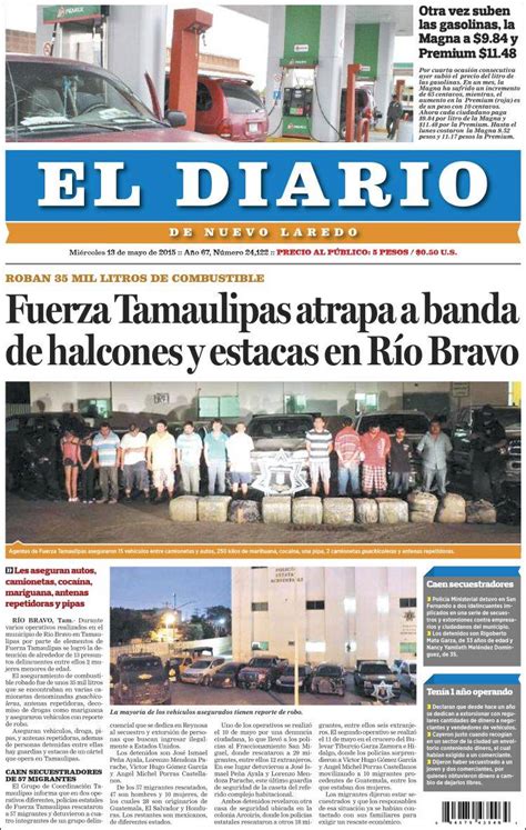 Newspaper El Diario de Nuevo Laredo (Mexico). Newspapers in Mexico ...