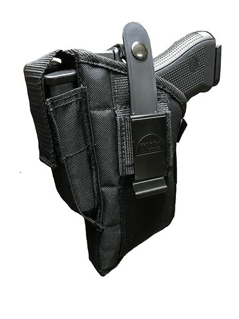 Gun Hip Holster for Ruger 9E 9mm with TACTICAL FLASHLIGHT or LASER LIGHT COMBO - Holsters