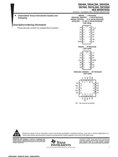 sn74ls04 | Electronic Design | Electronic Engineering