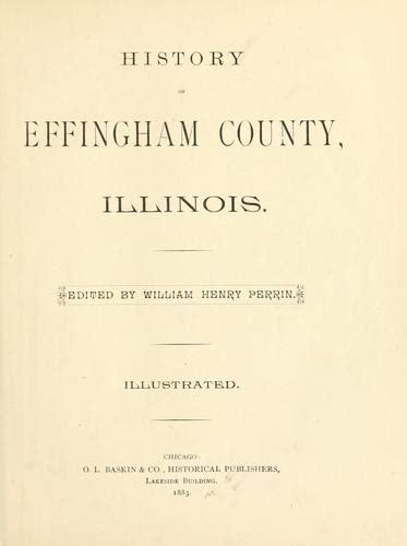 History of Effingham county, Illinois by William Henry Perrin | Open Library