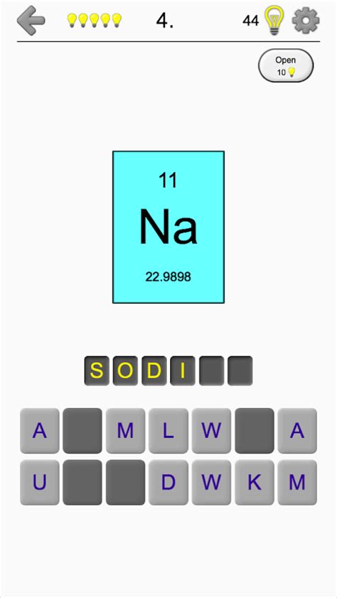 Chemical Elements and Periodic Table: Symbols Quiz - Android Apps on Google Play