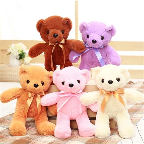 2018 new 35cm cute little bears stuffed animals soft plush toy white ...