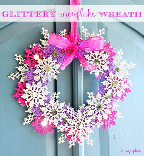 Glitter Snowflake Wreath | hi sugarplum! | Flickr