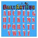 Christmas Alphabet Clip Art Set – Daily Art Hub // Graphics, Alphabets & SVG