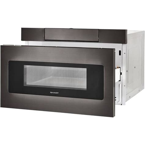 Sharp 1.2-cu ft Microwave Drawer (Black Stainless Steel) (23.9-in) in the Microwave Drawers ...