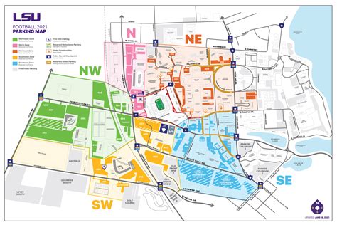 Lsu Football Parking Lot Map