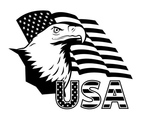 Sticker Aigle américain contre les USA drapeau. • Pixers® - Nous vivons pour changer