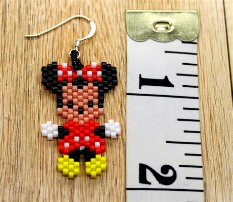 Mickey and Minnie Mouse Earrings Mickey Mouse Earrings - Etsy