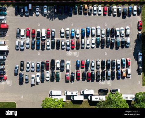 Top view of car parking Stock Photo - Alamy