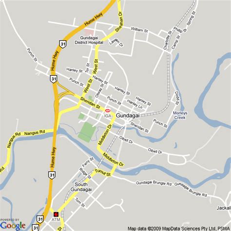 Map of Gundagai, NSW | Hotels Accommodation