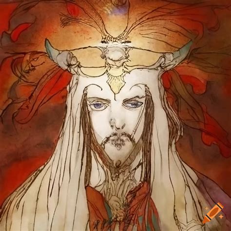 Intricate character design of jesus in final fantasy concept art by ...