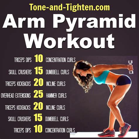 Arm Pyramid Workout – The best exercises to tone and tighten your arms ...