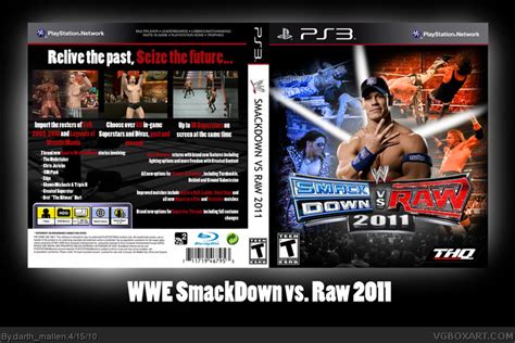 WWE SmackDown vs. RAW 2011 PlayStation 3 Box Art Cover by darth_mallen