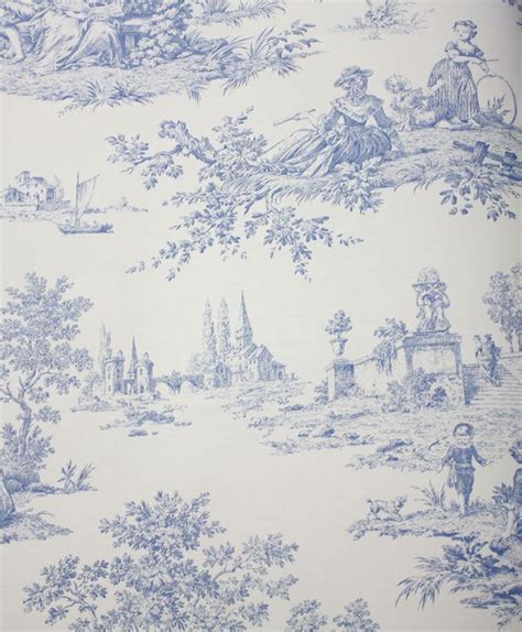 31 best Blue/White Toile Wallpaper images on Pinterest | Toile wallpaper, Canvases and Wall papers