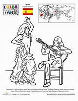 Flamenco Dancer Coloring Coloring Pages sketch template