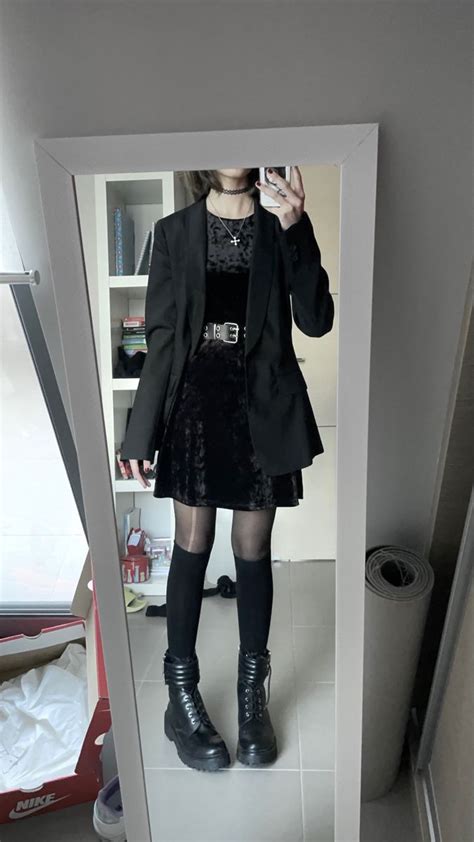 Goth mikasa inspired | Casual goth, Gothic outfits casual, Goth outfits ...