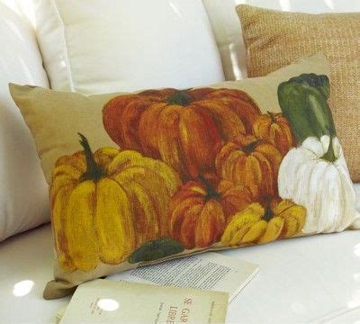 Pottery Barn Painted Indoor Outdoor Pumpkin Pillow Autumn Fall | eBay ...