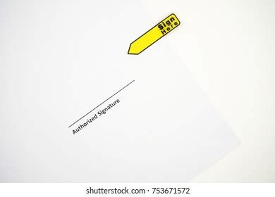 Sign Here Stickers Stock Photo (Edit Now) 753672727