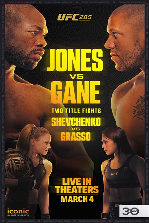 UFC 285 Jones vs Gane Movie Times | Showbiz Edmond