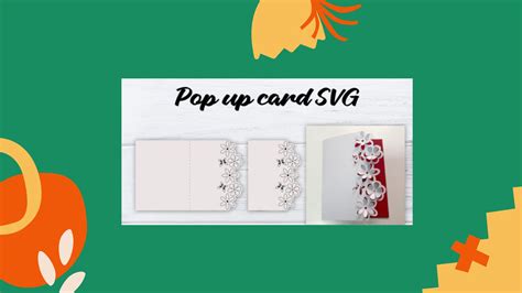 DIY Flower Pop-up Card SVG / PDF Template for Instant Download / Pop up Card / Greeting Card Svg ...