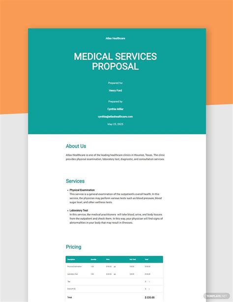 Medical Proposal Template - Google Docs, Word, Apple Pages | Template.net