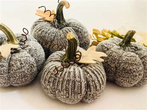 How to Make Fabric Pumpkins from Old Socks - A Well Purposed Woman