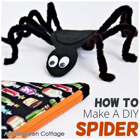 How To Make Spiders Out Of Pipe Cleaners - AppleGreen Cottage