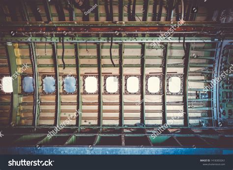 Old Empty Vintage Airplane Cabin Interior Stock Photo 1418303261 | Shutterstock