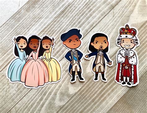 Hamilton Stickers Set Notebook Sticker Laptop Stickers | Etsy