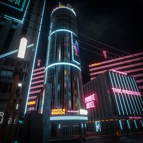 3D model CYBERPUNK BUILDING FUTURISTIC 09 VR / AR / low-poly | CGTrader