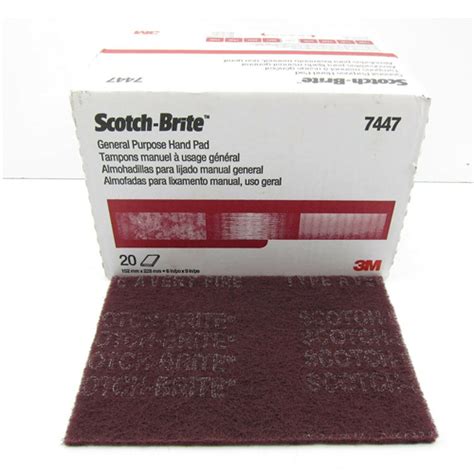 3M™ 7447 Scotch-Brite™ General Purpose Hand Pad, 6 in x 9 in – 20 Pads/Box – Welcome To True Quality