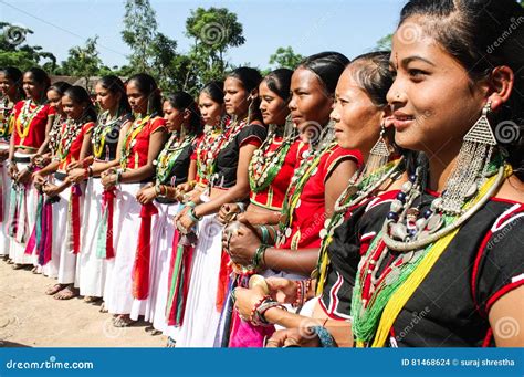 Tharu culture editorial stock image. Image of dashina - 81468624