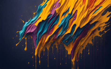 Splatter Paint Rainbow Art stock illustration. Illustration of creative ...