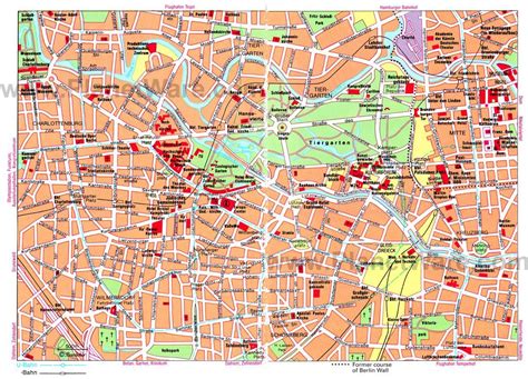 West Berlin Map - Tourist Attractions | Berlin tourist map, Tourist map, Tourist attraction