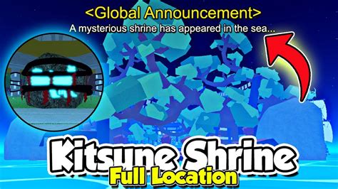 Blox Fruits KITSUNE SHRINE ISLAND LOCATION + How To Spawn Fast Full ...